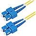 Cavo in fibra ottica duplex monomodale OS2 da SC a SC (UPC) da 1m, 9/125µm, 40G / 100G, Insensibile alla piegatura, Bassa perdita di inserzione, Cavo patch in fibra LSZH - Foto miniatura 1