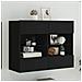 Mobile TV a Parete con Luci LED Nero 78,5x30x60,5 cm - Foto miniatura 4