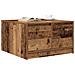 Tavolino da Salotto con Cassetti Legno Antico 70,5x70x40 cm - Foto miniatura 9