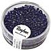17 Grammi - Perline In Vetro Rotonde Con Foro Argentato Ø2mm - Colore Blu - Foto miniatura 1