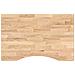 Piano Scrivania 80x50x2,5 Cm Rovere Massello Non Trattato - Foto miniatura 2