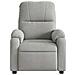Poltrona Reclinabile Elettrica Grigio Chiaro Tessuto Microfibra - Foto miniatura 8