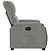 Poltrona Reclinabile Elettrica Grigio Chiaro Tessuto Microfibra - Foto miniatura 9