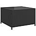 Divano da Giardino con Tavolo e Cuscini a L Nero in Polyrattan - Foto miniatura 8