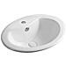 Lavabo Soprapiano 56x46 Cm Modello Ls66 - Bianco - Foto miniatura 1