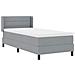Letto box spring con materasso Grigio chiaro 90 x 190 cm - Foto miniatura 7