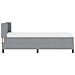 Letto box spring con materasso Grigio chiaro 90 x 190 cm - Foto miniatura 9