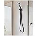 Kit Doccia Con Soffione E Flessibile Aypate Nero - Foto miniatura 1
