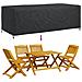 Copertura per mobili da esterno Nero 300 x 140 x 90 cm 420D - Foto miniatura 8