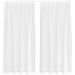 Tende con tende 2 pcs Bianco 140x175cm Poliestere - Foto miniatura 1