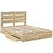 Letto con Contenitore con testiera Rovere Sonoma 160 x 200 cm - Foto miniatura 5