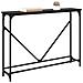 Tavolo consolle Rovere Nero 102 x 23 x 75 cm Legno multistrato - Foto miniatura 3