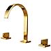 Rubinetto per lavabo da bagno, Blackswan, tipo M60, modello oro, misura 24 cm - Foto miniatura 1