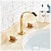 Rubinetto per lavabo da bagno, Blackswan, tipo M60, modello oro, misura 24 cm - Foto miniatura 2