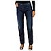 Pantaloni Lunghi In Denim Effetto Consumato 6y5j28-5d30z Donna - Foto miniatura 1