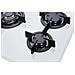 Piano Cottura A Gas 5 Fuochi 75cm Vetro Bianco Cod C7-50btf - Foto miniatura 2