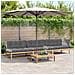 Set Divani Pallet Giardino 4pz Cuscini Legno Massello Acacia - Foto miniatura 2