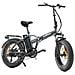 Bici E-bike Misura 20 Fat Bike Spark P3 Bicicletta Pieghevole In Alluminio Batteria 48v 12.8ah Motore Bafang 250w 80nm - Antracite - Foto miniatura 1