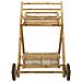 Carrello per tè con ruote Naturale 79 x 67.5 x 84 cm Bambù - Foto miniatura 3