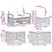 Set Divano da Giardino 6 pcs Grigio polyrattan - Foto miniatura 9