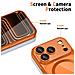 Custodia Per Iphone 17 Pro Con Magsafe Trasparente Arancione - Foto miniatura 1