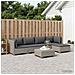 6 pz Set Lounge in Rattan con Cuscini GENDT Rattan naturale - Foto miniatura 3