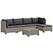 6 pz Set Lounge in Rattan con Cuscini GENDT Rattan naturale - Foto miniatura 1
