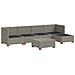 6 pz Set Lounge in Rattan con Cuscini GENDT Rattan naturale - Foto miniatura 7