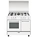 Cucina a Gas AR965GX 5 Fuochi Gas Forno a Gas Classe A Dimensioni 90x60 Colore Bianco Serie Alpha - Foto miniatura 6