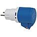Adattatore CEE 3 poli 16A / 220V IP44 Spine schuko Presa CEE 230V IP44 - Foto miniatura 2