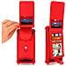 Cover Smartphone 4,7"" A 5,0"" Cover Universale Silicone Porta-carte - Rosso - Foto miniatura 7