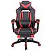 Sedia Gaming Heat con Poggiapiedi in Similpelle I Poltrona Racing Scrivania con Schienale Reclinabile E Doppio Cuscino Nero / Rosso - Foto miniatura 2