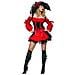 Costume Da Pirata Per Donna Rosso E Nero - Taglia: L - Foto miniatura 1