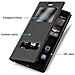 Cadorabo Custodia Compatibile Con Huawei P8 In Nero Cometa - Coperchio Protettivo Con Chiusura Magnetica, Funzione Stand E 2 Finestre Di Visualizzazione - Foto miniatura 3