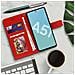 Custodia Samsung Galaxy A51 Portafoglio Supporto Video Cover Soft Touch Rosso - Foto miniatura 2