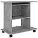 Scrivania Computer Grigio Cemento 80x50x75 cm Legno Multistrato - Foto miniatura 1