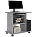 Scrivania Computer Grigio Cemento 80x50x75 cm Legno Multistrato - Foto miniatura 5