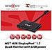 Multi Stream Transport (MST) Hub DisplayPort™ 1.2 Quad Monitor USB Powered - Foto miniatura 4