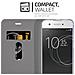 Custodia Compatibile Con Sony Xperia Xa1 In Blu Scuro Nero - Coperchio Protettiva Con Chiusura Magnetica, Funzione Stand E Tasca Per Le Carte - Foto miniatura 5