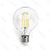 Lampadina Led Filamento G80 8w Attacco E27 900 Lumen 6500k Luce Fredda D80h120mm Angolo 360 Equivale A 66w Incadescenza - Foto miniatura 1