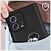 Cover Per Motorola Edge 30 Ultra Silicone Finitura Opaca Anti-macchie Nera - Foto miniatura 2