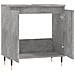 Armadietto Da Bagno Grigio Cemento 58x33x60cm Legno Multistrato - Foto miniatura 2