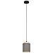 Lampadario Industrial Albariza 1 Luce Metallo Nero E Marrone - Foto miniatura 1