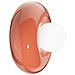 Applique Vintage Decò Bumbum Ceramica Arancio Pokè 1 Luce G9 - Foto miniatura 1