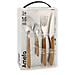 Servizio Di Posate Eclat Legno Metallo Acciaio Inossidabile (24 Pcs) - Foto miniatura 2
