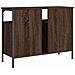 Mobile Lavabo Bagno Rovere Marrone 60x30x60cm Legno Multistrato - Foto miniatura 3