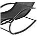 Lettino Da Giardino Nero E Argento Carano Ii - Foto miniatura 5