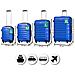 Set 4 Valigie Rigide Con Ruote Easy Roll Trolley Bagaglio A Mano Viaggio Blu - Foto miniatura 2