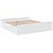 Giroletto Con Cassetti Bianco 200x200 Cm In Legno Multistrato - Foto miniatura 3