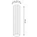 Lampada Da Soffitto Karbon 30 Verde Oliva Sl. 1608 - Minimalista Lampada Da Soffitto Verde Oliva 30x6.5x6.5 Cm - Foto miniatura 2